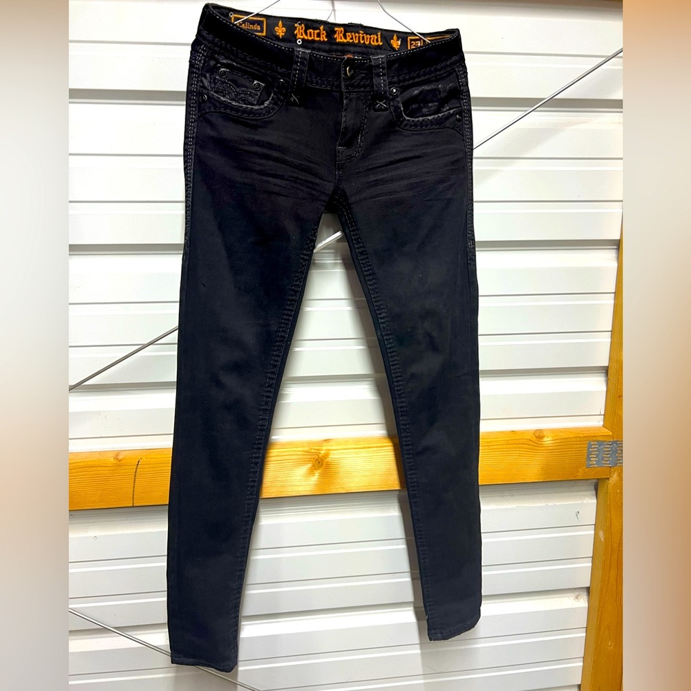 Celinda Rock Revival Women's Black skinny Jeans